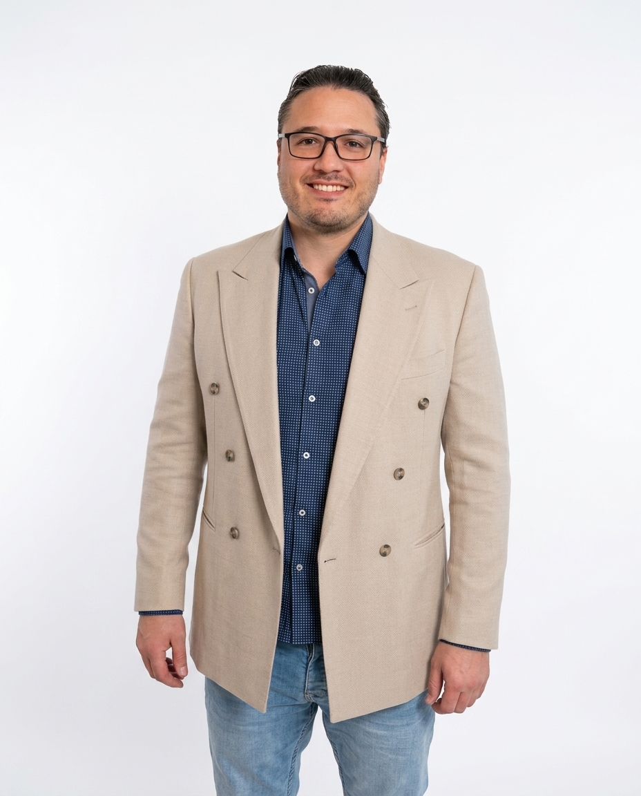 profile pic - beige jacket